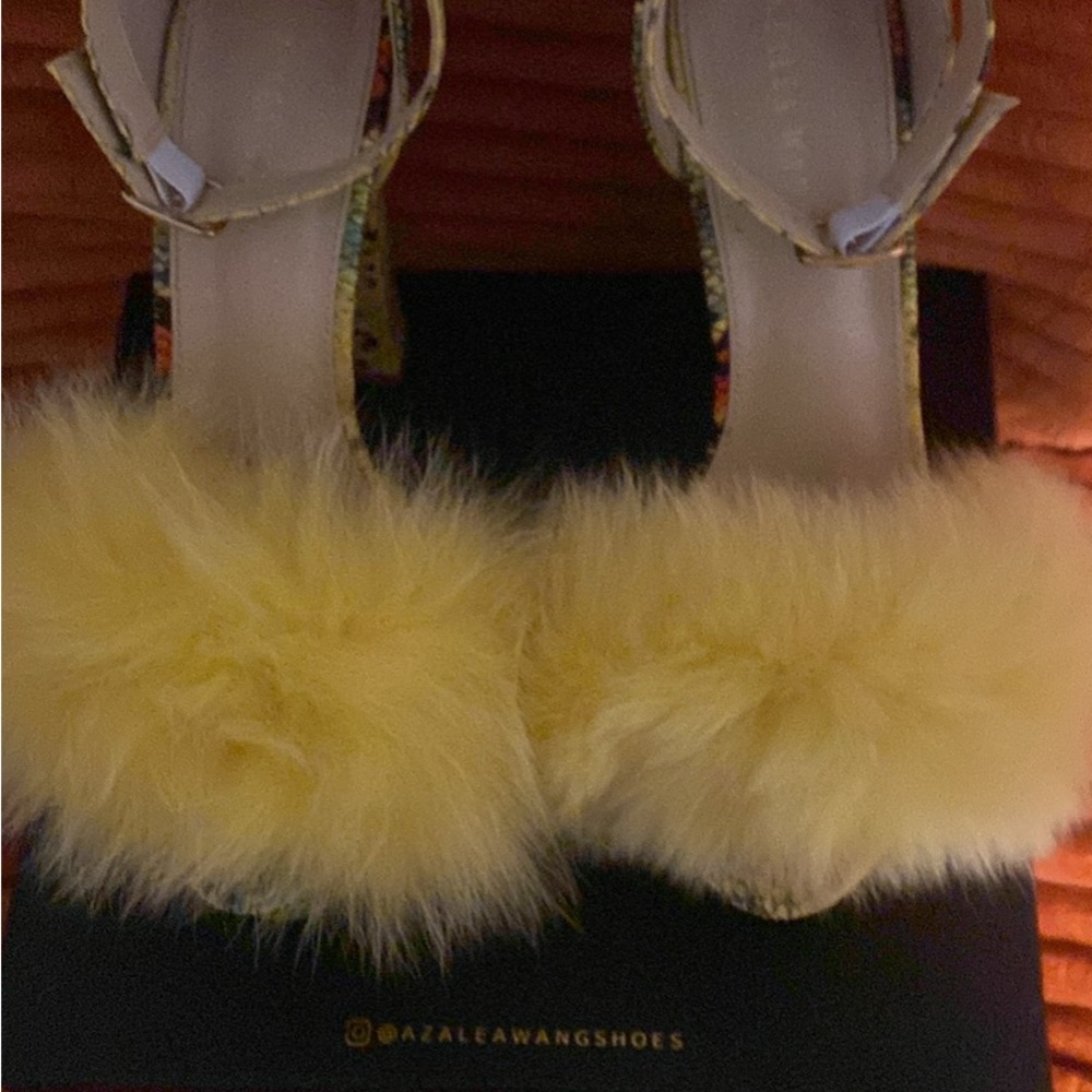 Yellow Fur Women's Shoes